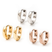 ピアス フープ ワンタッチ リング 重ねづけ 小さめ 金属アレルギー フープピアス 中折れ シンプル ステンレス サージカルステンレス 医療用 イエロー ホワイト ピンク ゴールド 両耳 ジュエリー アクセサリー リングピアス 大人 小さい 小ぶり