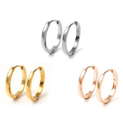 ピアス レディース メンズ フープ ワンタッチ リング 重ねづけ 小さめ 金属アレルギー フープピアス 中折れ シンプル ステンレス サージカルステンレス 医療用 イエロー ホワイト ピンク ゴールド 両耳 ジュエリー アクセサリー リングピアス 大人 小さい 小ぶり