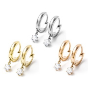 ピアス レディース メンズ フープ ワンタッチ リング 重ねづけ 小さめ 金属アレルギー フープピアス 中折れ ジルコニア シンプル ステンレス サージカルステンレス 医療用 イエロー ホワイト ピンク ゴールド 両耳 ジュエリー アクセサリー リングピアス 大人 小さい 小ぶり