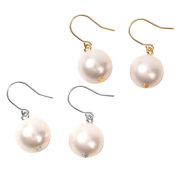パール ピアス 真珠 宇和島産 本真珠 フックピアス 8.5-9.0mm
