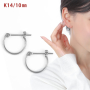 K14フープピアス