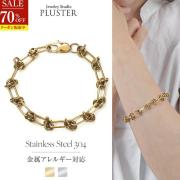 70%OFF ブレスレット チェーン レディース メンズ チェーンブレスレット 金属アレルギー対応 つけっぱなし ステンレス304 ゴールドブレスレット ステンレス 金属アレルギー ゴールド シルバー 太め ジュエリー アクセサリー 誕生日 プレゼント ギフト