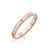 マリッジリングダイアモンドK18CPGレディースプチマリエ