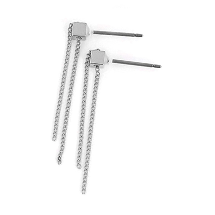 金属アレルギー アレルギーフリー ピアス レディース チタン チタンピアス ホワイト ロング ロングピアス 母の日