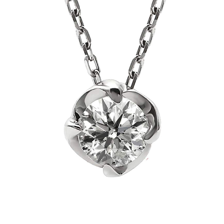 ダイヤモンド ネックレス レディース 一粒 プラチナ ダイヤネックレス PT900 マグノリア プレゼント 母の日