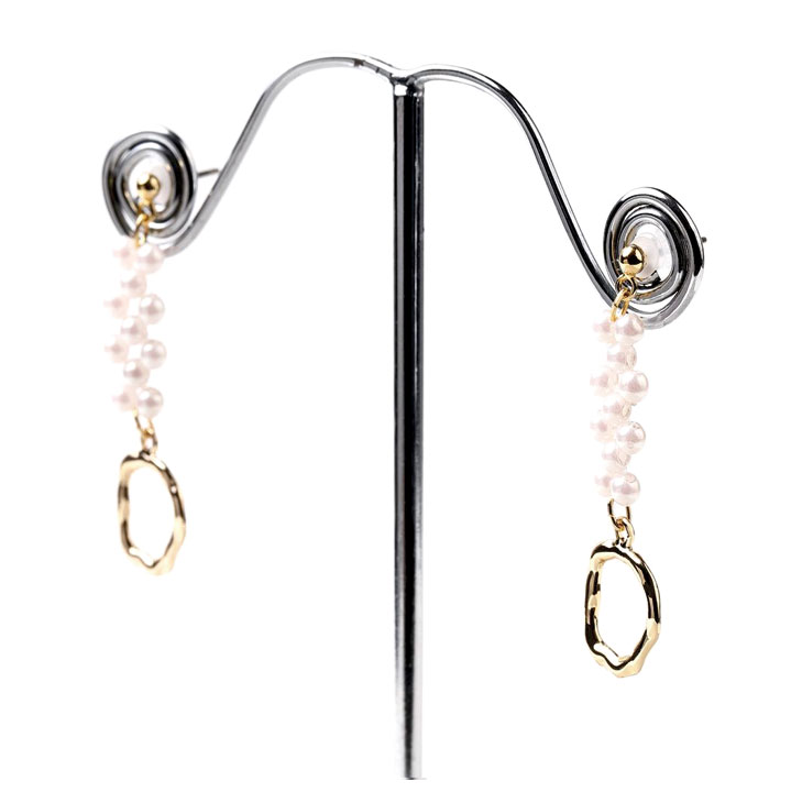 ピアス レディース 金属アレルギー チタン 18K 揺れる パール パールピアス 小さい 小さめ 華奢 アレルギーフリー アレルギー対応 K18 ゴールド シルバー シンプル チタンピアス チタンポスト ノンアレルギー アクセサリー 大人 可愛い 送料無料 母の日