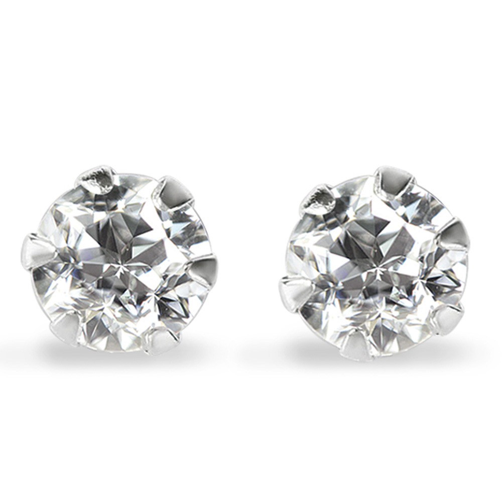 ダイヤモンド ピアス Pluster 天然ダイヤ 0 15ct スタッドピアス キャッチ付 ギフトボックスセット