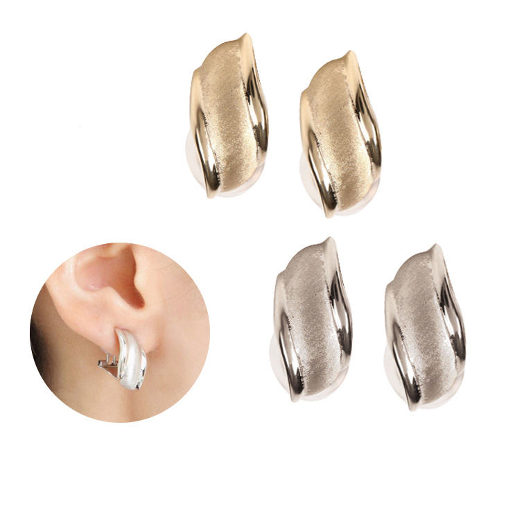 イヤリング レディース 10金 ゴールド K10 イエローゴールド 地金 大ぶり 母の日