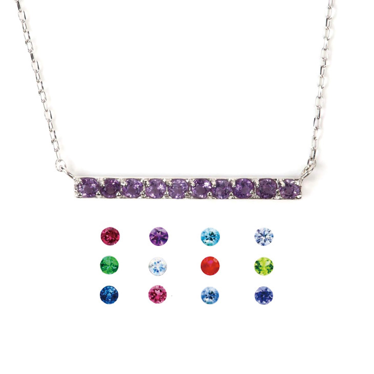 誕生石 ネックレス レディース ペンダント 2月 アメジスト K10 ライン 10金 バースデイ ギフト 喜ぶ ホワイトデー