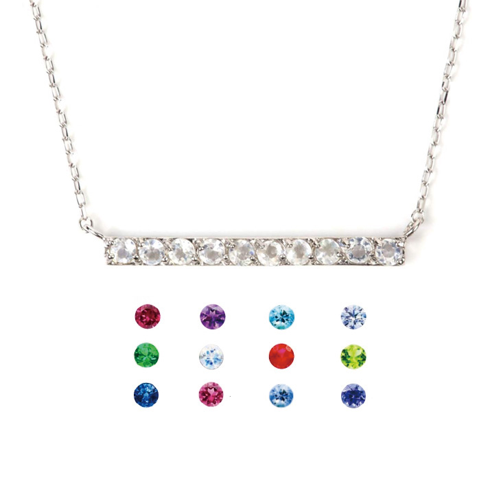 誕生石 ネックレス レディース ペンダント 6月 ムーンストーン ネックレス K10 ライン バースデイ ブルームーンストーン ギフト 喜ぶ