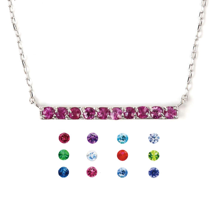 誕生石 ネックレス レディース ペンダント 7月 ルビー K10 ライン 10金 バースデイ ギフト 喜ぶ ホワイトデー