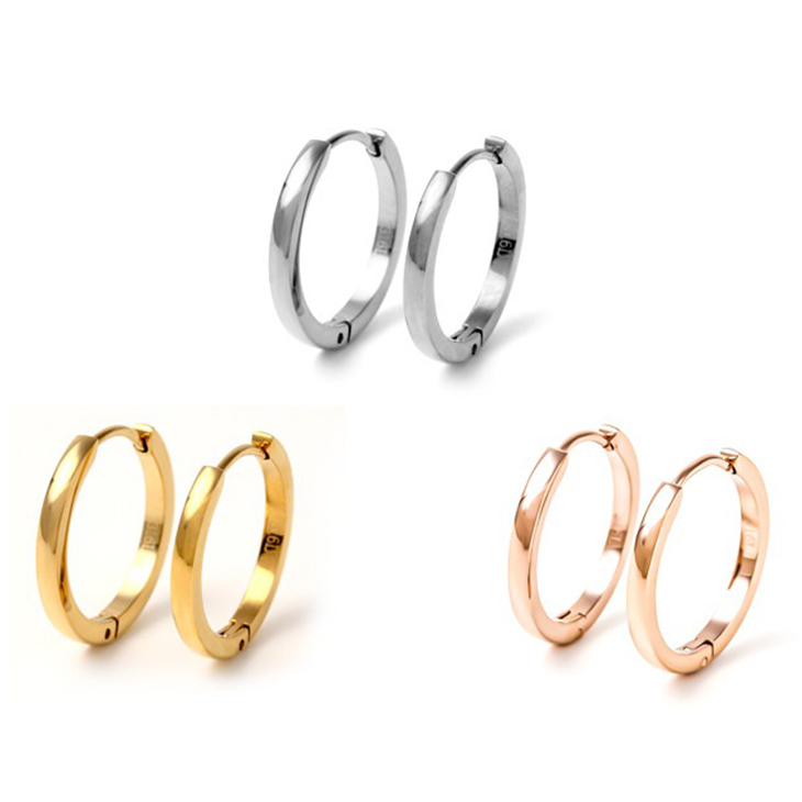 ピアス レディース メンズ フープ ワンタッチ リング 重ねづけ 小さめ 金属アレルギー フープピアス 中折れ シンプル ステンレス サージカルステンレス 医療用 イエロー ホワイト ピンク ゴールド 両耳 ジュエリー アクセサリー リングピアス 大人 小さい 小ぶり