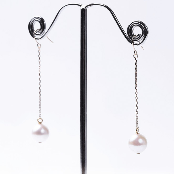 パール ピアス 本真珠ピアス パールピアス ロングピアス フックピアス レディース 本真珠 k18 あこや真珠 真珠 宇和島 冠婚葬祭 フォーマル 金属アレルギー 8.5mm-9mm 結婚式 誕生日 プレゼント ギフト アクセサリー ジュエリー ロング 18k 18金 18金ピアス 母の日