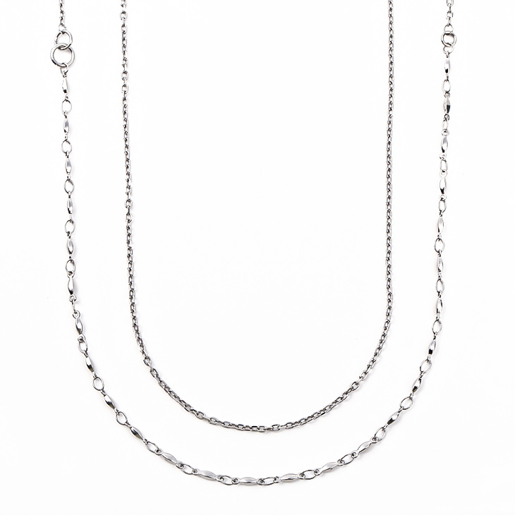 チェーン ネックレス チェーンネックレス ロングネックレス 金属アレルギー ステンレス316L サージカルステンレス 医療用 重ね付け レディース メンズ 男女兼用 80cm ゴールド シルバー ジュエリー アクセサリー 結婚式 シンプル 誕生日 プレゼント 女性 男性 彼女 ギフト