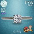 ダイヤモンド リング 指輪 ラボグロウンダイヤモンド 0.5ct プラチナ PT900 一粒 ラウンド Fカラー VS2 EXカット ダイヤモンドリング ダイヤリング レディース ジュエリー シンプル 上品 誕生日 クリスマス プレゼント ギフト