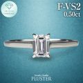 ダイヤモンド リング 指輪 一粒 ダイヤモンドリング ダイヤリング 0.5ct エメラルド 角   プラチナ PT900 ラボグロウン ホワイト ジュエリー アクセサリー シンプル ブランド 誕生日 プレゼント 女性 ギフト