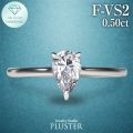 ダイヤモンド リング 指輪 一粒 ダイヤモンドリング ダイヤリング 0.5ct ペアシェイプ 雫  プラチナ PT900 ラボグロウン ホワイト ジュエリー アクセサリー シンプル ブランド 誕生日 プレゼント 女性 ギフト