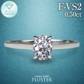 ダイヤモンド リング 指輪 一粒 ダイヤモンドリング ダイヤリング 0.5ct オーバル  プラチナ PT900 ラボグロウン ホワイト ジュエリー アクセサリー シンプル ブランド 誕生日 プレゼント 女性 ギフト