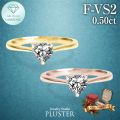 ダイヤモンド リング 指輪 ラボグロウンダイヤモンド 0.5ct ゴールド 18金 K18 一粒 ハート ダイヤモンドリング ダイヤリング レディース ジュエリー アクセサリー シンプル 上品 記念日 贈り物 ブランド 誕生日 クリスマス プレゼント ギフト