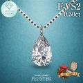 ダイヤモンド ネックレス ラボグロウンダイヤモンド 0.5ct プラチナ PT900 一粒 しずく ペアシェイプ ダイヤモンドネックレス ダイヤネックレス レディース ジュエリー アクセサリー シンプル 記念日 誕生日 クリスマス プレゼント ギフト
