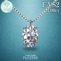 ダイヤモンド ネックレス 一粒 ダイヤモンドネックレス ダイヤネックレス 1.0ct オーバル  プラチナ PT900 PT850 ラボグロウン レディース ジュエリー アクセサリー シンプル ブランド 誕生日 プレゼント 女性 ギフト プレゼント