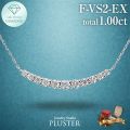 ダイヤモンド ネックレス ラボグロウンダイヤモンド 1ct プラチナ PT950 ラインネックレス Fカラー VS2 EXカット ダイヤモンドネックレス ダイヤネックレス レディース ジュエリー シンプル 上品 ジュエリー アクセサリー 記念日 クリスマス プレゼント ギフト