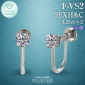 ダイヤモンド イヤリング 一粒 0.5ct PT900 金属アレルギー ラボグロウン ダイヤ ダイヤモンドイヤリング ダイヤイヤリングス 人工ダイヤ プラチナイヤリング ラボグロウンダイヤモンド レディース ジュエリー 記念日 誕生日 プレゼント 女性 ギフト