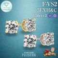 ダイヤモンド ピアス ラボグロウンダイヤモンド 1ct ゴールド 18金 K18 一粒 ラウンド Fカラー VS2 EXカット ダイヤモンドピアス ダイヤピアス レディース ジュエリー アクセサリー シンプル 上品 記念日 誕生日 クリスマス プレゼント ギフト