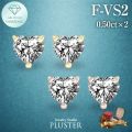 ダイヤモンド ピアス ラボグロウンダイヤモンド 1ct ゴールド 18金 K18 一粒 ハート ダイヤモンドピアス ダイヤピアス レディース ジュエリー アクセサリー シンプル 記念日 贈り物 ブランド 人工ダイヤモンド 誕生日 クリスマス プレゼント ギフト