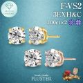 ダイヤモンド ピアス ラボグロウンダイヤモンド 2ct ゴールド 18金 K18 一粒 ラウンド Fカラー VS2 EXカット ダイヤモンドピアス ダイヤピアス レディース ジュエリー アクセサリー シンプル 上品 記念日 誕生日 クリスマス プレゼント ギフト