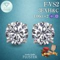 ダイヤモンド ピアス ラボグロウンダイヤモンド 2ct プラチナ PT900 一粒 ラウンド Fカラー VS2 EXカット ダイヤモンドピアス ダイヤピアス レディース ジュエリー アクセサリー シンプル 人気 誕生日 クリスマス プレゼント ギフト
