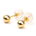 丸玉 ピアス 18K レディース メンズ 金属アレルギー 丸玉ピアス 4mm K18 YG イエロー ゴールド セカンドピアス ファーストピアス アレルギー対応 シンプル 両耳 ボールピアス スタッド ジュエリー アクセサリー 18金ピアス アレルギーフリーピアス 送料無料