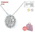 ダイヤモンド ネックレス 取巻き 0.5ct レディース プラチナ ダイヤネックレス PT900 18K 鑑別書 K18 18金 ペンダント シンプル ダイヤ ダイヤモンドネックレス ジュエリー アクセサリー プレゼント 女性 誕生日 結婚記念日 妻 ギフト ギフト 母の日