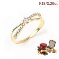 ダイヤモンド リング 指輪 レディース 0.25ct K18 18K 18金 ダイヤモンドリング ダイヤリング K18リング 鑑別書 10周年 大人 上品 シンプル おしゃれ 普段使い フォーマル 記念日 女性 妻 誕生日 クリスマス プレゼント ギフト
