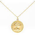 ネックレス コインネックレス コイン 18K K18 18金 金 ゴールドネックレス メダル ダイヤモンド ダイヤ YG ゴールド レディース 華奢 おしゃれ トレンド 人気 硬貨 金属アレルギー ジュエリー アクセサリー メンズ シンプル 誕生日 プレゼント ギフト
