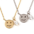 スマイル ネックレス キュービックジルコニア ハート＆キューピッド ジルコニア ペンダント コイン ニコちゃん スマイリー