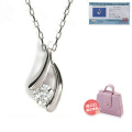 ダイヤモンド ネックレス レディース プラチナ シンプル ダイヤネックレス 0.08ct H-SI2-GD up 人気 Pt900 ギフト 薔薇BOX 喜ぶ 母の日