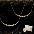 ダイヤモンド ネックレス レディース ライン K18 ダイヤネックレス 18金 0.30ct ラインネックレス バーネックレス ギフト 喜ぶ