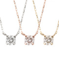 ダイヤモンド ネックレス レディース 一粒 K10 ダイヤネックレス 10金 0.08ct 4本爪 喜ぶ プレゼント 母の日