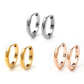 ピアス レディース メンズ フープ ワンタッチ リング 重ねづけ 小さめ 金属アレルギー フープピアス 中折れ シンプル ステンレス サージカルステンレス 医療用 イエロー ホワイト ピンク ゴールド 両耳 ジュエリー アクセサリー リングピアス 大人 小さい