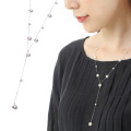パール ネックレス Yネックレス ロングネックレス K18 真珠ネックレス パールネックレス あこや真珠 ロング レディース 真珠 本真珠 冠婚葬祭 フォーマル 7mm-8mm 結婚式 プレゼント ギフト 誕生日プレゼント シンプル 18k 18金 母の日