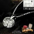 ダイヤモンド ネックレス レディース 1.0ct 1カラット プラチナ PT900 一粒 ダイヤネックレス ワンサイド 鑑定書 大人 上品 シンプル おしゃれ 普段使い フォーマル 記念日 結婚記念日 女性 妻 母 誕生日 クリスマス プレゼント ギフト