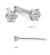 LabGrownDiamondダイヤモンドピアスK100.02ct