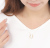 ネックレスレディース馬蹄ホースシューゴールドK18PT900金属アレルギー45cmスライドチェーンシンプルアクセサリーかわいいプレゼント