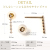 K10YGダイヤモンドピアス0.06ct