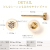 K10YGダイヤモンドピアス0.06ct