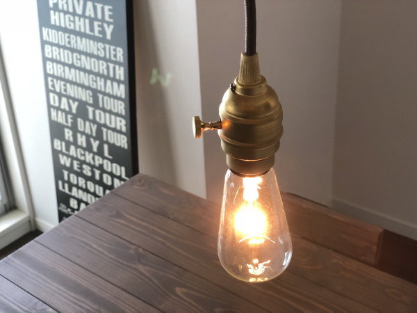 Laiton（レイトン）1灯真鍮ソケットペンダントライト