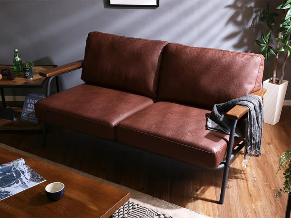 BOND（ボンド）ポケットコイル合皮ソファ