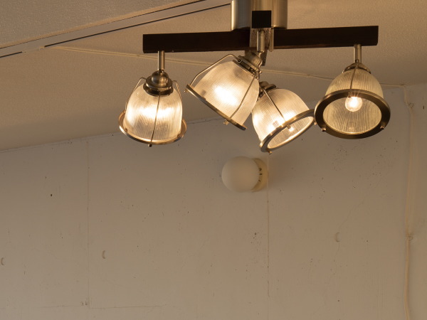 DINER-CROSS（ダイナークロス）リモコン付き 4灯ガラスシーリングライト