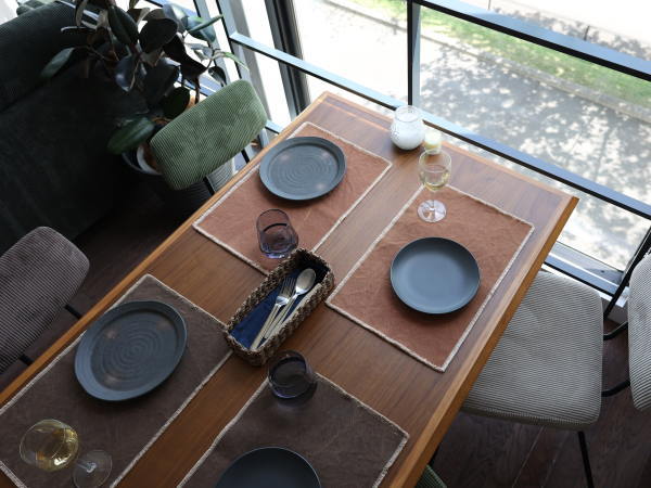 130cm幅  RUTY （ルーティ）ウッド ダイニングテーブル